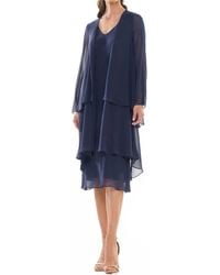 Marsoni by Colors - V-Neckline Midi Dress - Lyst