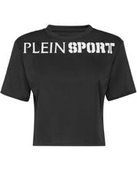 Philipp Plein - Cropped T-Shirt Round Neck Ss - Lyst