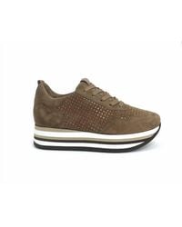 Softwaves - Cassia Bling Tie Platform Sneaker - Lyst