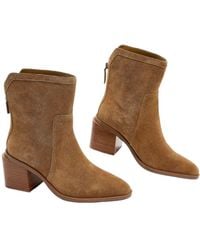 Vince Camuto - Kortimy Boots 7 Nutmeg Suede Block Heel Ankle Bootie Hawk2644 - Lyst