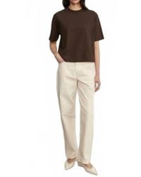 Enza Costa - Short Sleeve Supima Structured Tee - Lyst