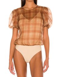 Cami NYC - Bethany Puff Sleeves Bodysuit - Lyst