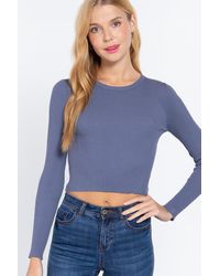 TRUEDAMES - Long Slv Open Back Sweater Top - Lyst