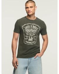 Guns R Roses Skull Lucky Brand Guns N Roses Skulls Tee in Gray for Men | Lyst