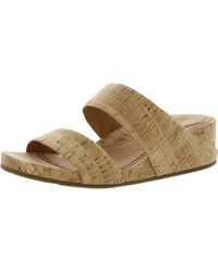 Gentle Souls - Gisele Leather Slide Wedge Sandals - Lyst