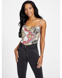 Guess Factory - Cambri Printed Crop Top - Lyst