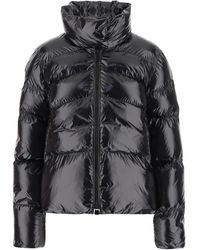 Pinko - High Collar Quilted Puffer Jacket With Glossy Finish - Lyst