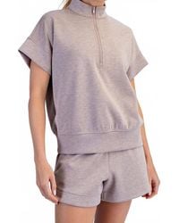Rae Mode - Modal Scuba Quarter Zip Top - Lyst