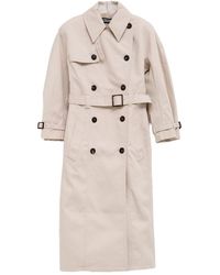 Jacquemus - Double-Breasted Trench Coat With Belt - Lyst