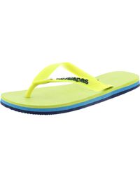 Havaianas - Textured Thong Flat Sandals - Lyst