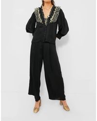 The Great - The Ruffled Tuxedo Top - Lyst