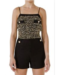 Endless Rose - Tweed Tank Top - Lyst