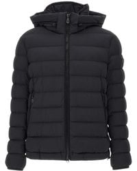 Peuterey - Quilted Down Jacket With Hood And Zippered Pockets - Lyst