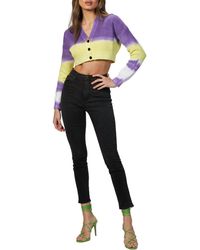 MSGM - Tie-Dye Cropped Cardigan - Lyst