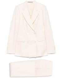 Tagliatore - Double-Breasted Blazer With Flared Trousers - Lyst