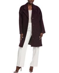Eileen Fisher - Notch Collar Alpaca & Wool-Blend Coat - Lyst