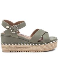 Xti - Suede Wedge Sandals By - Lyst