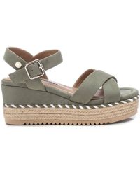 Xti - Suede Wedge Sandals By - Lyst