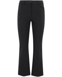 Theory - High-Waisted Cropped Pants With Five-Pocket Design - Lyst