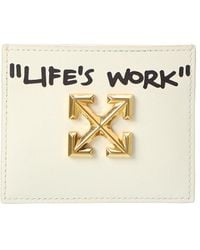 Off-White c/o Virgil Abloh - Off- Jitney Simple Leather Card Holder - Lyst