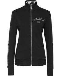 Philipp Plein - Jogging Jacket Full Zip Crystal Stones Skeleton - Lyst