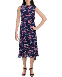 Harper Rose - Floral Sleeveless Midi Dress - Lyst