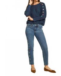 Fdj - Olivia Floral Pencil Ankle Jeans - Lyst