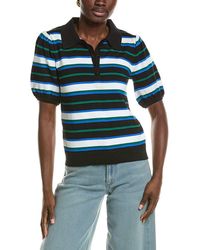 Tahari - Half Button Down Shirt - Lyst