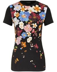 Ted Baker - Bealaa Printed Fitted Floral T-shirt - Lyst