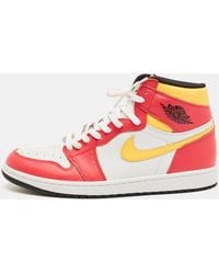 Nike - S Leather Jordan 1 Retro High Og Light Fusion Sneakers - Lyst