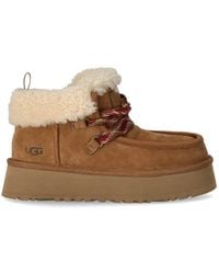 UGG - Funkarra Cabin Cuff Chestnut Ankle Boot - Lyst