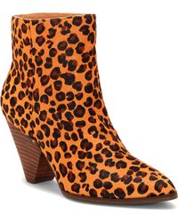 Lucky Brand - Munise 2 Leather Calf Hair Booties - Lyst