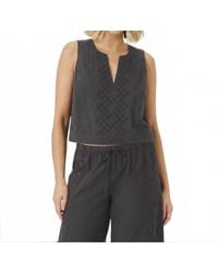 Splendid - Kenzie Eyelet Geo Tank - Lyst