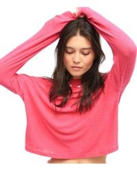 Electric and Rose - Lane Long Sleeve Crop Top - Lyst