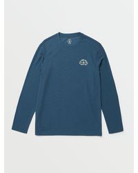 Volcom - Nunez Graphic Thermal Shirt - Smokey Blue - Lyst