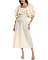 RHODE - Sally Midi Dress - Lyst