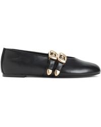 Stuart Weitzman - Maven Leather Ballerina - Lyst