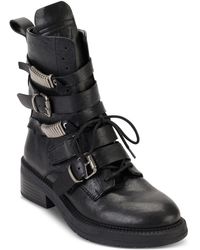 DKNY - Leather Strappy Ankle Boots - Lyst