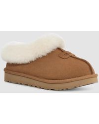 UGG - Tazzette 1134810-Che Slippers Chestnut Suede Sheepskin Lined Gug220 - Lyst