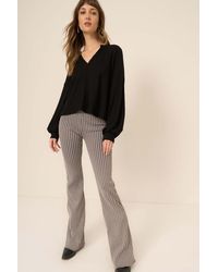 Project Social T - Vinessa Notch Neck Brushed Thermal Top - Lyst