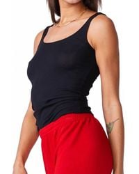 Monrow - Narrow Rib Tank Top - Lyst