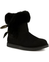 Juicy Couture - Faux Suede Cozy Winter & Snow Boots - Lyst