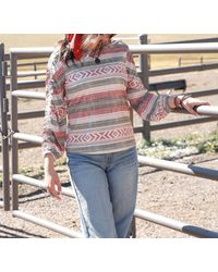 Cinch - 3/4 Sleeve Western Vibe Blouse - Lyst