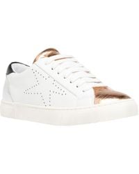 Steve Madden - Rezume Leather Distressed Fashion Sneakers - Lyst