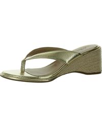 Aerosoles - Nero Slip On Wedges Thong Sandals - Lyst