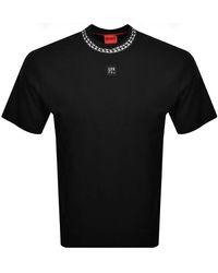 BOSS - Hugo Deternal Chain Print Logo Short Sleeve T-shirt - Lyst