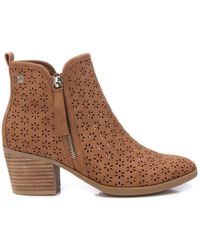 Xti - Refresh Fashion Booties With Side Zipper By - Lyst