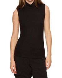 Sanctuary - Essential Sleeveless Mock Neck Top - Lyst