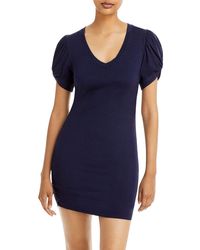 Sundry - Juniors V-neck Mini T-shirt Dress - Lyst