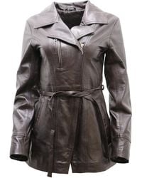 Infinity Leather - Md Length Biker Jacket-Okehampton - Lyst